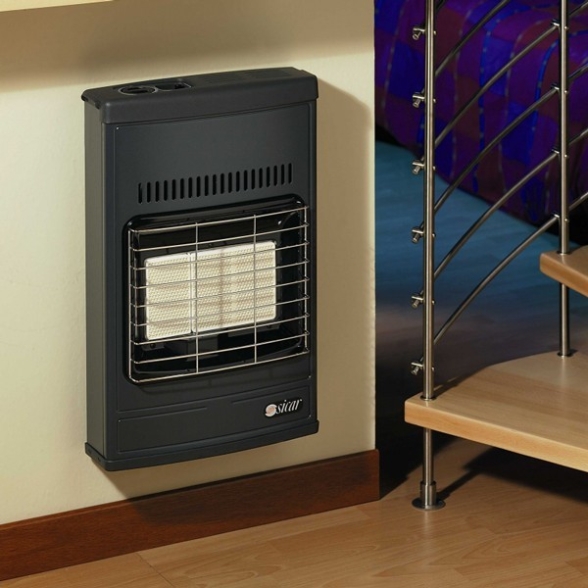 Sicar Stufa A Gas Metano Murale Ventilata Eco 42T A Infrarossi