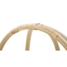 Libreria Angolare Rotonda In Rattan 4 Ripiani 40x38x150 Panama