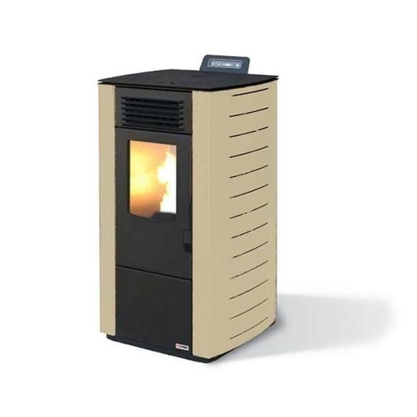 Stufa a pellet ad aria canalizzata 10.1 kW King 118C sabbia