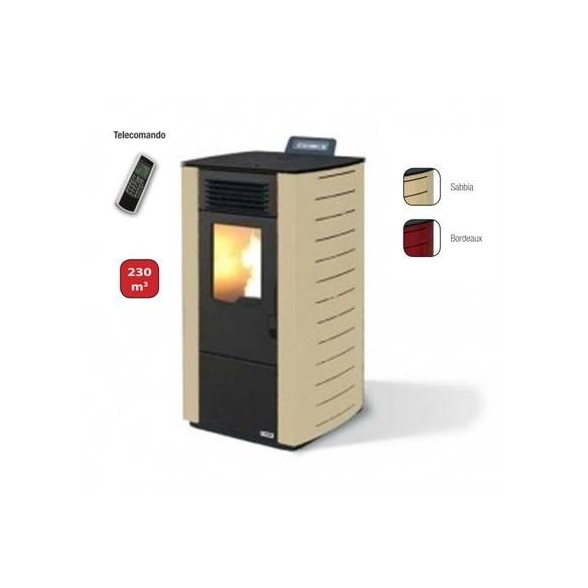 Stufa a pellet ad aria canalizzata 10.1 kW King 118C sabbia
