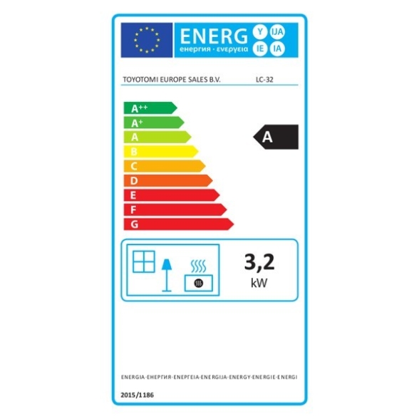 Stufa Laser Zibro Elettronica A Combustibile 3,2 kW LC 32 Toyotomi