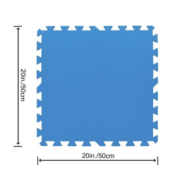 Tappeto Piscina Fuori Terra Fondo 50x50 Cm 9 Pezzi - 2,25 mq Bestway