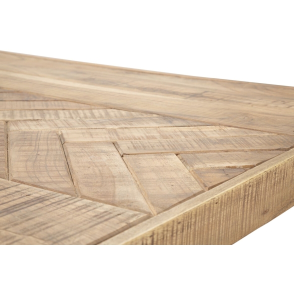 Tavolo Da Pranzo Industrial In Legno Gambe Nere Incrociate 180x90x77