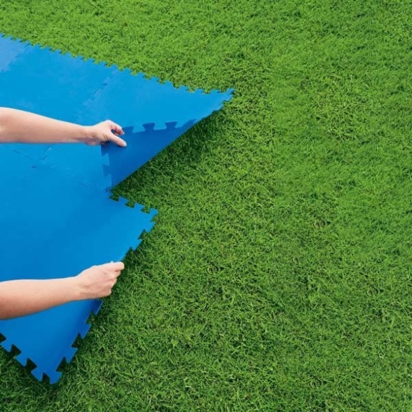 Tappeto Piscina Fuori Terra Fondo 50x50 Cm 9 Pezzi - 2,25 mq Bestway