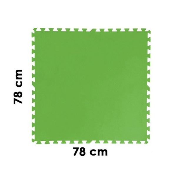 Tappeto Piscina Fuori Terra Fondo 78x78 Cm 9 Pezzi - 5,5 mq Bestway