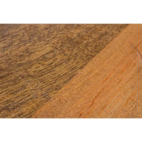 Tavolino Basso Tondo 90 Cm In Acciaio Piano In Legno Lancaster Grigio Bizzotto