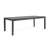 Tavolo Allungabile Da Esterno In Alluminio Antracite 100x220-340 Cm Belmar Bizzotto