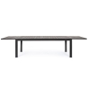 Tavolo Allungabile Da Esterno In Alluminio Antracite 100x220-340 Cm Belmar Bizzotto