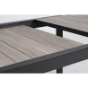 Tavolo Allungabile Da Esterno In Alluminio Antracite 100x220-340 Cm Belmar Bizzotto