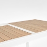 Tavolo Allungabile Da Esterno In Alluminio Bianco 100x220-340 Cm Belmar Bizzotto