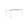 Tavolo Allungabile Da Esterno In Alluminio Bianco 100x220-340 Cm Belmar Bizzotto