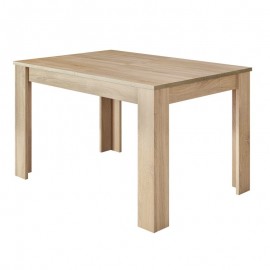 Tavolo allungabile da pranzo rettangolare in legno 140-190x90 cm Kendra Rovere