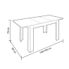 Tavolo allungabile rettangolare 140-190 x 90 cm Kendra rovere alaska