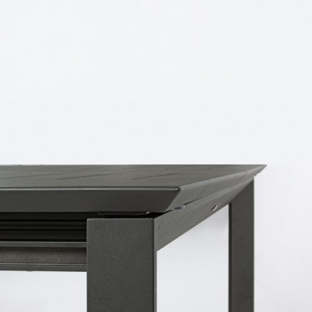 Tavolo Allungabile In Alluminio Antracite Per Esterni 110x200-300 Konnor Bizzotto