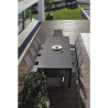 Tavolo Allungabile In Alluminio Antracite Per Esterni 110x200-300 Konnor Bizzotto