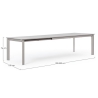 Tavolo Allungabile In Alluminio Per Esterni 110x200-300 Konnor Rastin Bizzotto