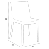 Tavolo Con 6 Sedie In Resina Per Esterni Set Completo Bianco 140x80 Cm