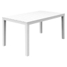 Tavolo Con 6 Sedie In Resina Per Esterni Set Completo Bianco 140x80 Cm
