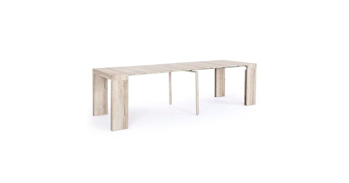 Tavolo consolle estensibile in legno rovere 270 cm Daniel Kenya