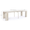 Tavolo consolle estensibile in legno rovere 270 cm Daniel Kenya Bizzotto