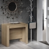 Consolle estensibile da pranzo rettangolare legno rovere chiaro 240 cm