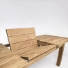 Tavolo Allungabile 180-250 In Legno Massello Rustico Bounty Bizzotto