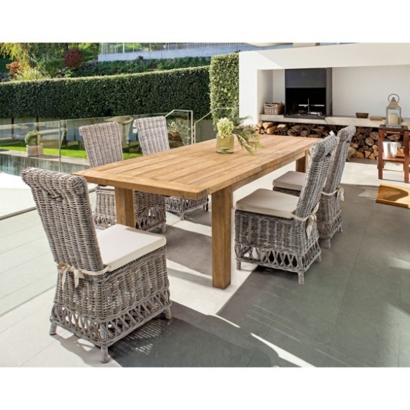 Tavolo Allungabile 180-250 In Legno Massello Rustico Bounty Bizzotto