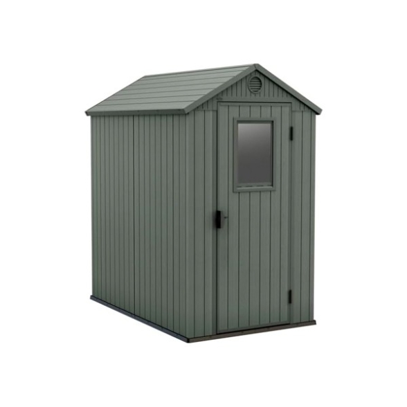 Casetta Da Giardino 125,8x184,5x205,1H Cm Darwin 4x6 Verde Keter