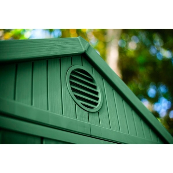 Casetta Da Giardino 125,8x184,5x205,1H Cm Darwin 4x6 Verde Keter