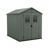 Casetta Da Giardino 190x244x221H Darwin 6x8 Verde Keter - 2 Finestre