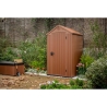 Casetta Da Giardino In Resina 125,8x117x205 Darwin 4x4 Marrone Keter