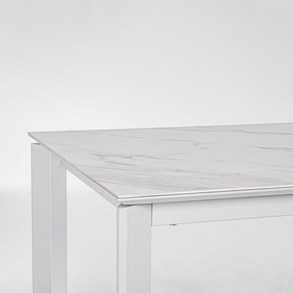 Tavolo Da Interno Allungabile 90x160-220 Grigio-Bianco Briva Bizzotto