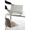 Tavolo Da Interno Allungabile 90x160-220 Grigio-Bianco Briva Bizzotto