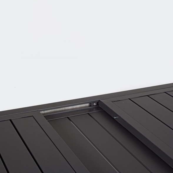 Tavolo In Alluminio Allungabile Da Esterno 100x200-300 Cm Antracite