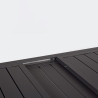 Tavolo In Alluminio Allungabile Da Esterno 100x200-300 Cm Antracite