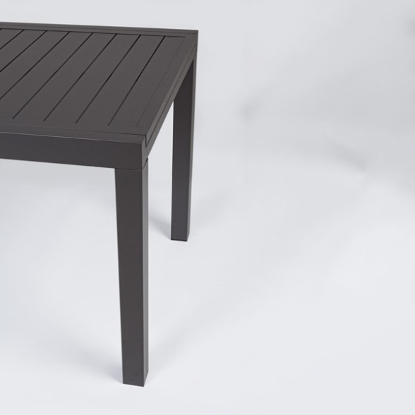 Tavolo In Alluminio Allungabile Da Esterno 100x200-300 Cm Antracite