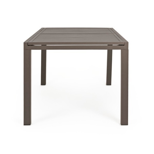 Tavolo In Alluminio Allungabile Da Esterno 90x160-240 Cm Tortora
