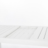 Tavolo In Alluminio Bianco Allungabile Da Esterno 90x160-240 Cm Hilde Bizzotto