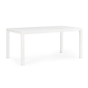 Tavolo In Alluminio Bianco Allungabile Da Esterno 90x160-240 Cm Hilde Bizzotto