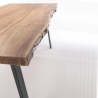 Tavolo In Legno Massello Grezzo Industrial Moderno Bizzotto 200x95 Aron