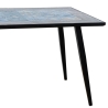 Tavolo In Mosaico Da Esterno 180x90 Cm Acciaio Top In Ceramica Maiori
