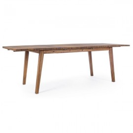 Tavolo legno rettangolare allungabile 180-240x90 cm da esterno Varsavia Bizzotto