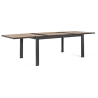 Tavolo rettangolare allungabile da esterno 160-240x100 cm legno e alluminio Delmar Bizzotto