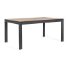 Tavolo rettangolare allungabile da esterno 160-240x100 cm legno e alluminio Delmar Bizzotto