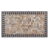 Tavolo rettangolare in ferro con mosaico in ceramica 200x100cm Berkley