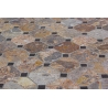Tavolo rettangolare in ferro con mosaico in ceramica 200x100cm Berkley