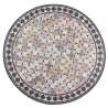 Tavolo rotondo in ferro con mosaico in ceramica Ø 120 cm Berkley