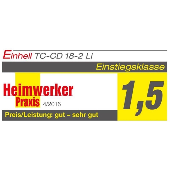 Trapano avvitatore a batteria Einhell TC-CD 18-2 Li (2 batt)