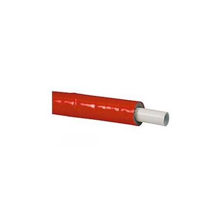 Tubo multistrato 16x2 con coibentazione termica 6 mm Giacomini R999IY220 rotolo 50 mt rosso