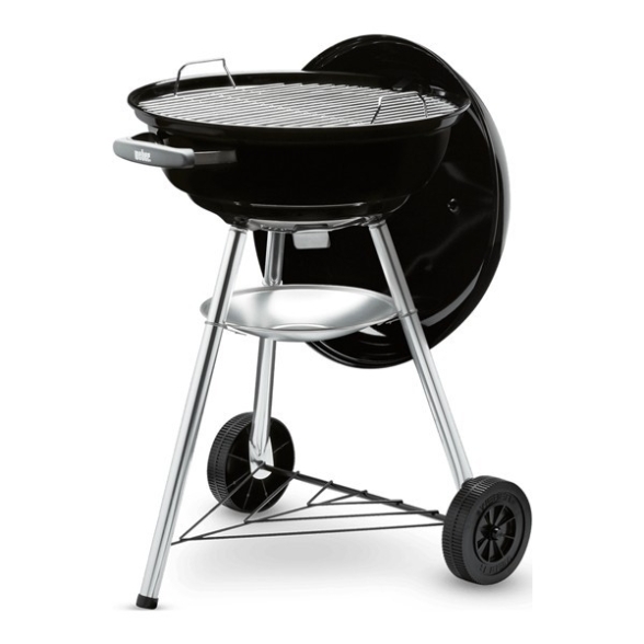 Weber Compact 47 Cm Barbecue A Carbone Kettle Grill Nero Tondo